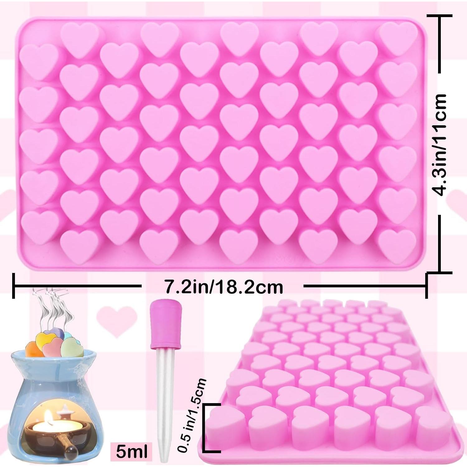 Moldes de Silicona para Caramelos Corazón BZIDII - 3 Piezas