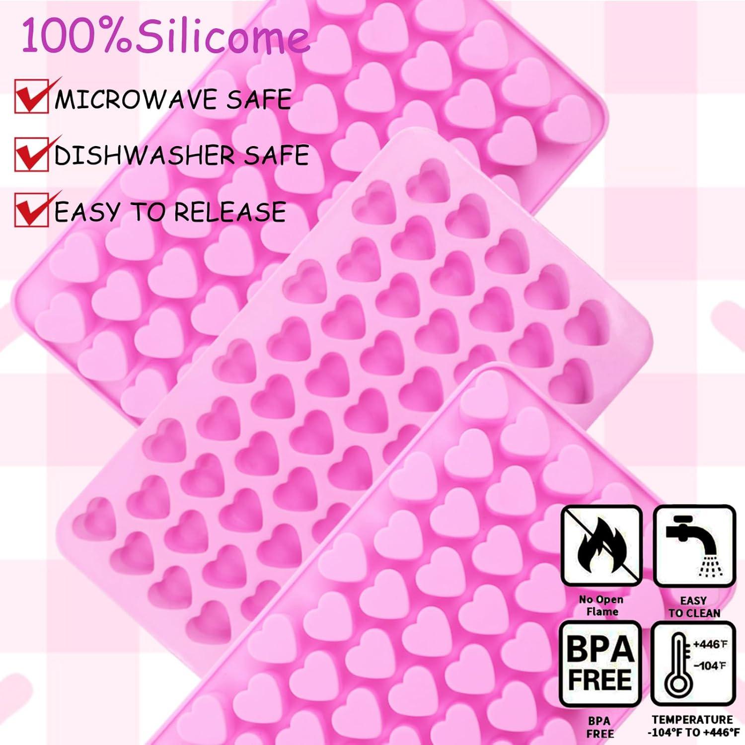 Moldes de Silicona para Caramelos Corazón BZIDII - 3 Piezas