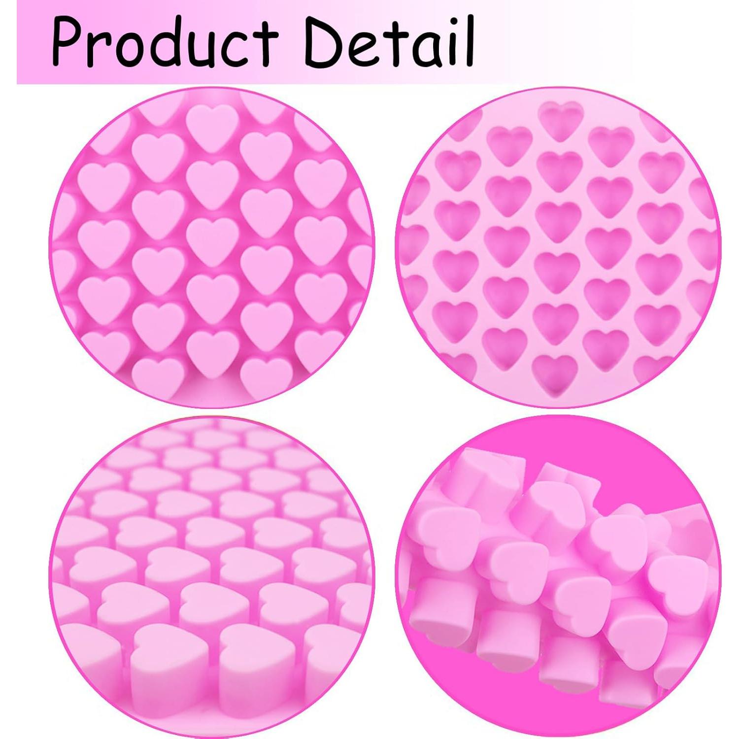 Moldes de Silicona para Caramelos Corazón BZIDII - 3 Piezas