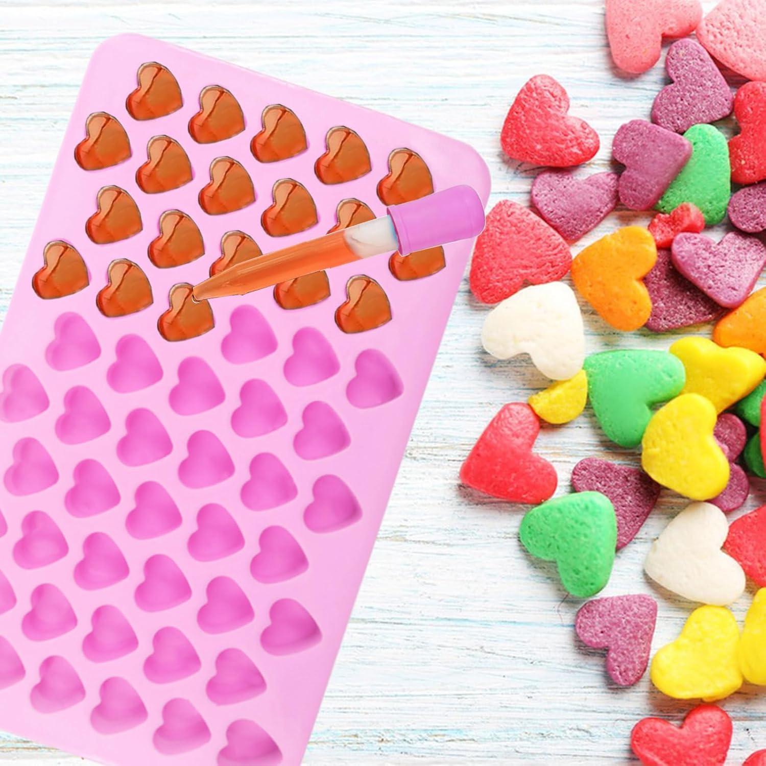 Moldes de Silicona para Caramelos Corazón BZIDII - 3 Piezas