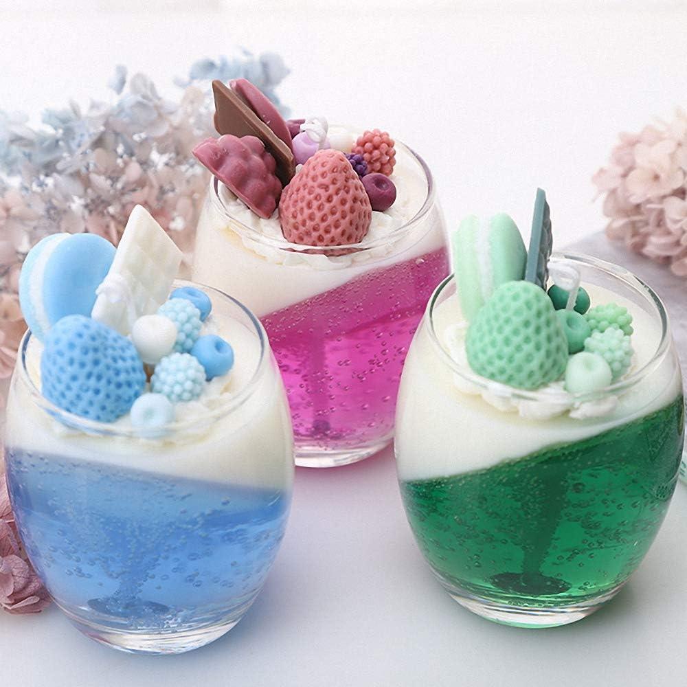 Juego de 3 Moldes de Silicona 3D HiParty - Fresa, Frambuesa y Arándano