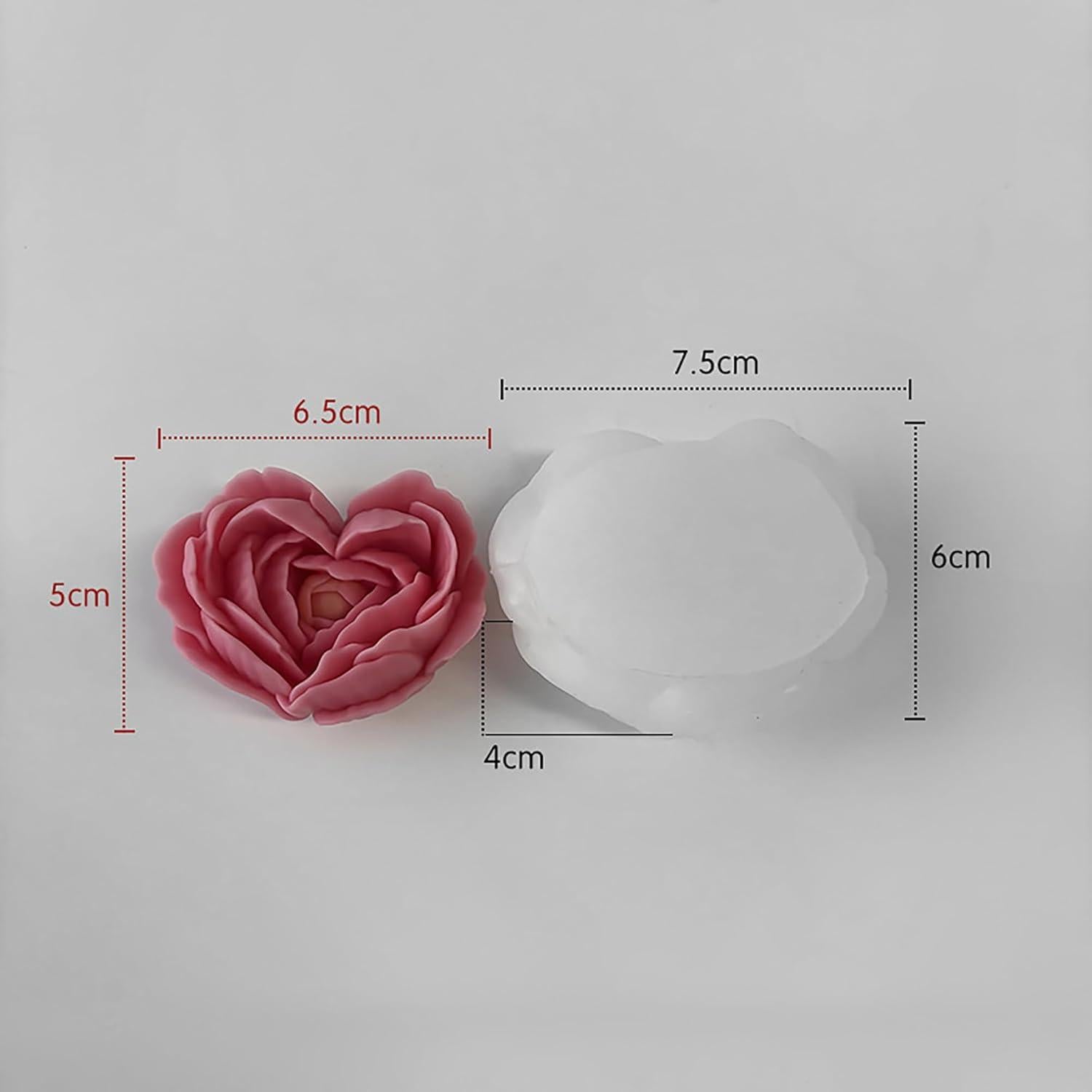 Moldes de Silicona para Flores 3D ESEENS - Paquete de 2