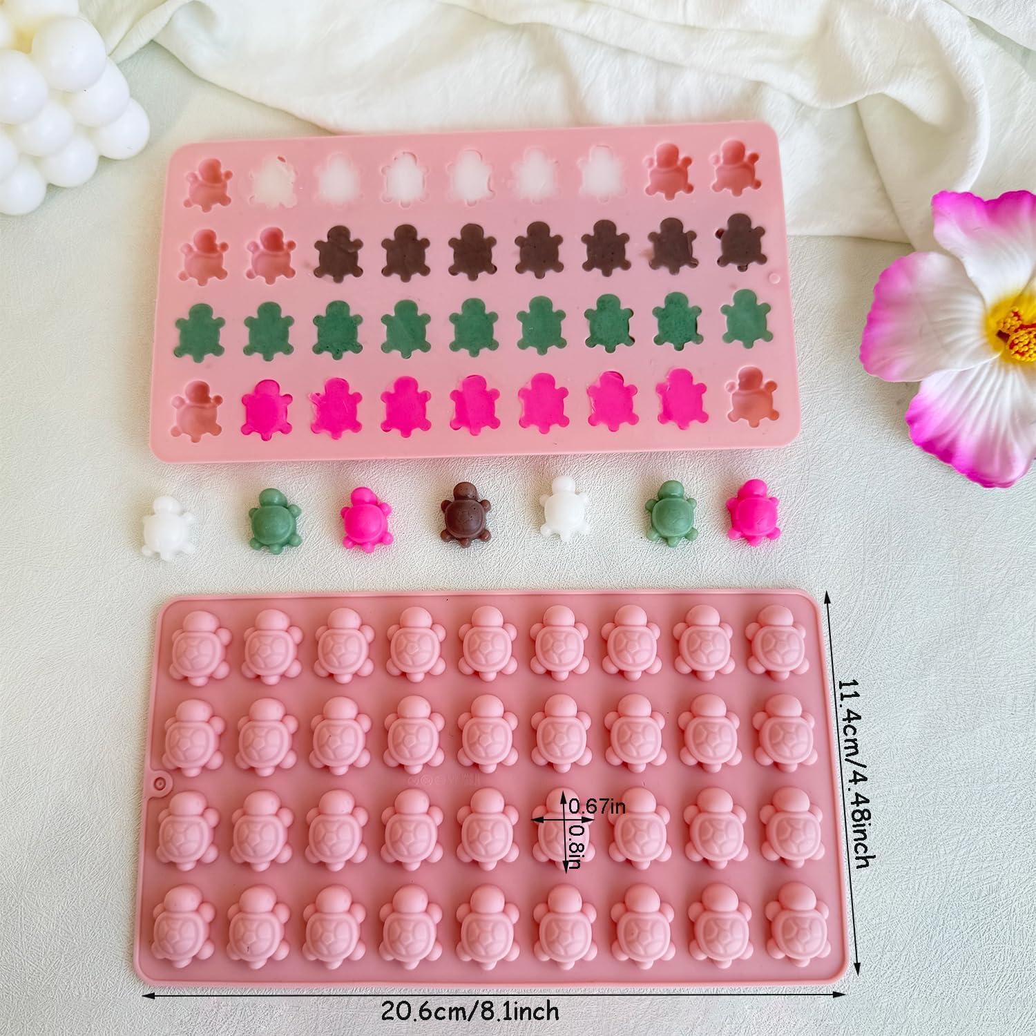 Moldes de Silicona Tortuga Rosa XBYzuzi - 72 Cavidades