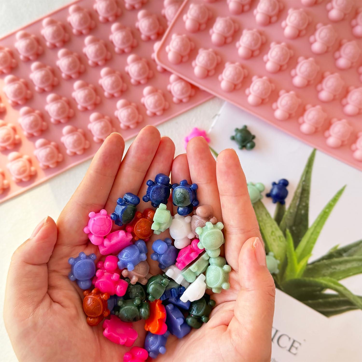 Moldes de Silicona Tortuga Rosa XBYzuzi - 72 Cavidades