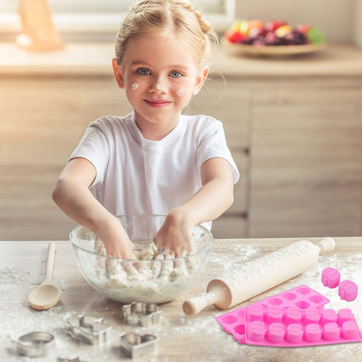 Moldes de Silicona Patelai 3D Calabaza y Hoja 4 Piezas