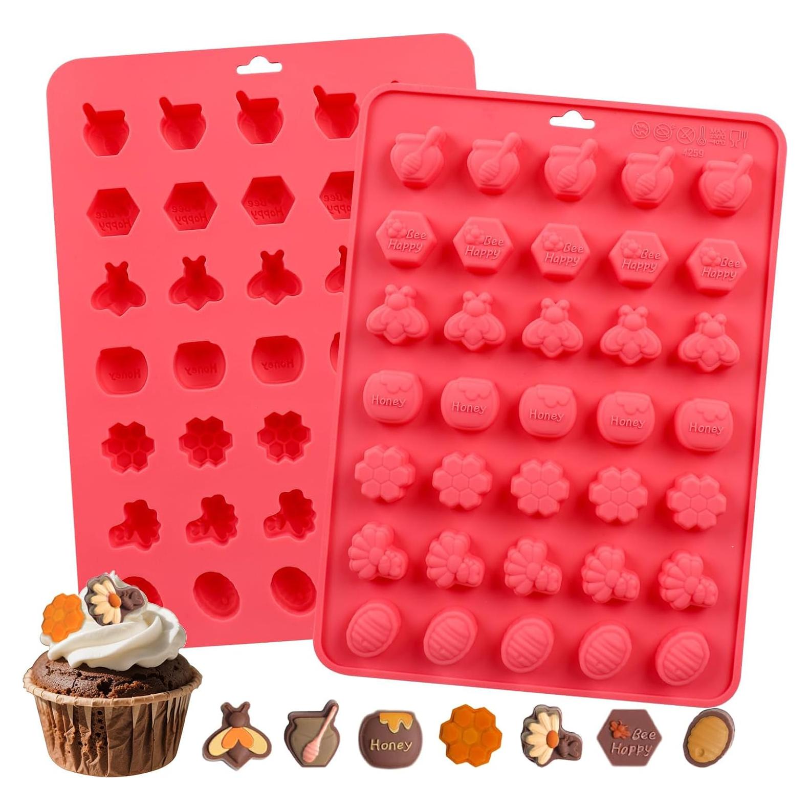 Molde de Silicona de Abeja Hewomate - 2 Piezas, 15x21cm