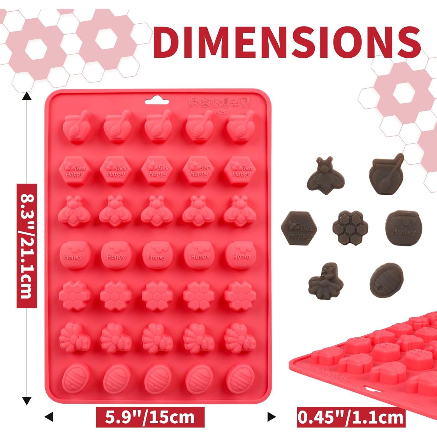 Molde de Silicona de Abeja Hewomate - 2 Piezas, 15x21cm