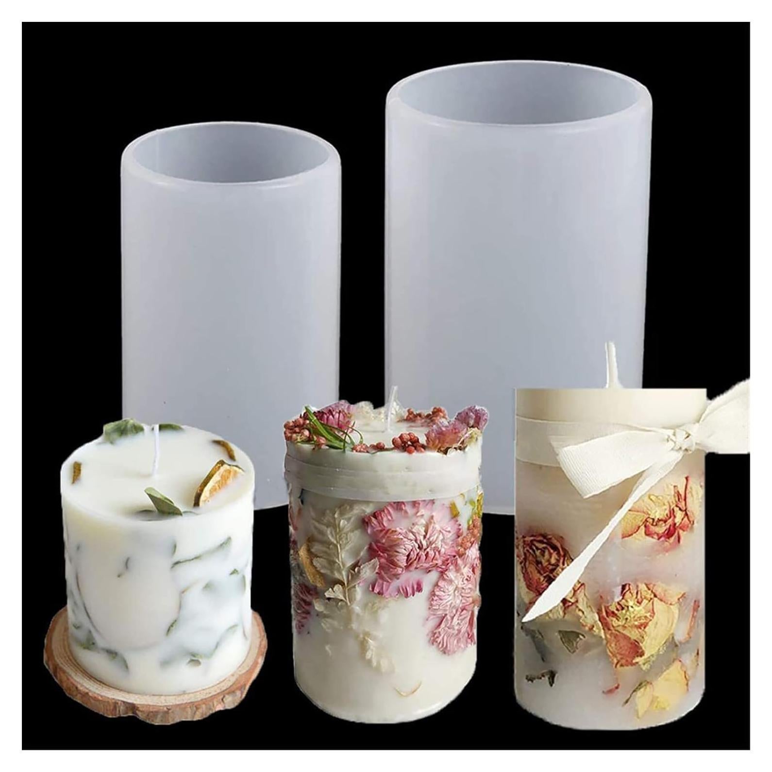 Moldes de Silicona ESEDAGE para Flores y Velas - 2 Piezas