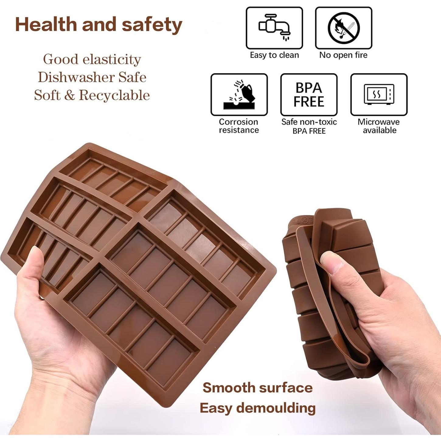 Molde de Silicona Rectangular para Velas y Chocolates Sakolla