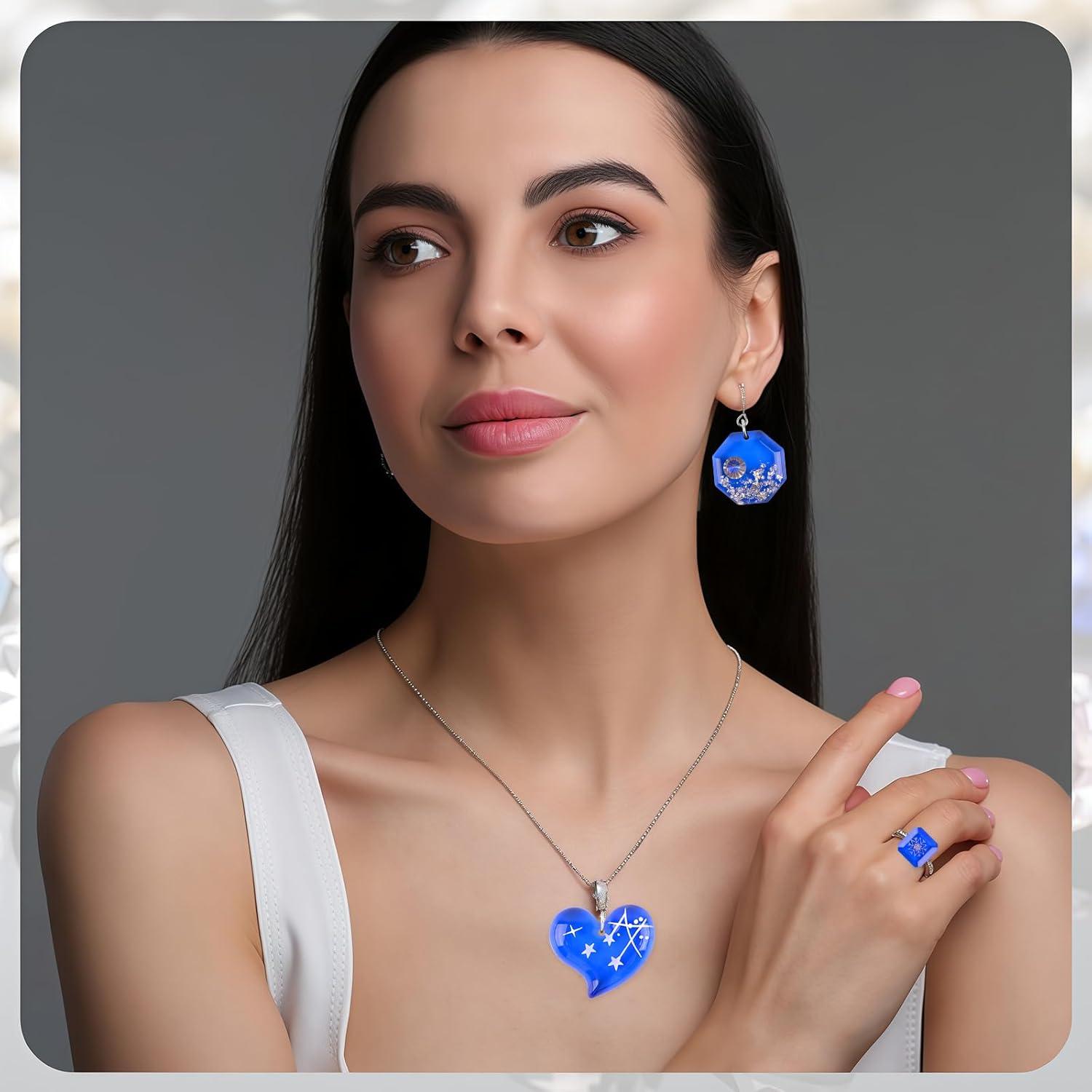 Molde de Silicona para Pendientes Actvty - 4 Piezas con Agujeros