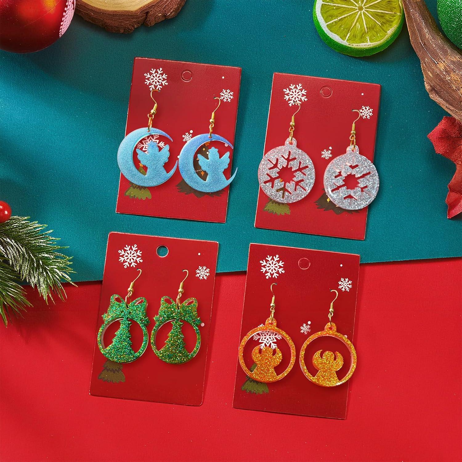 Juego de Moldes de Silicona ZQYSING para Pendientes de Navidad