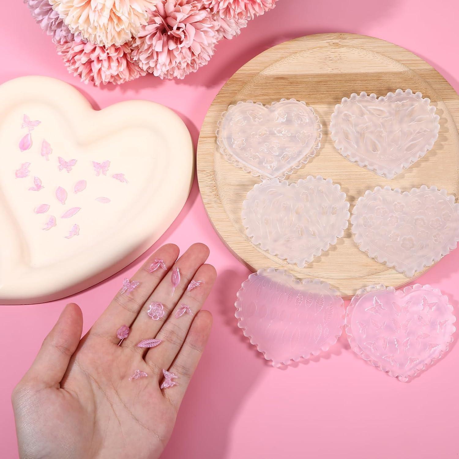 6 Moldes de Silicona para Arcilla Polimérica GENZYRE - Flores