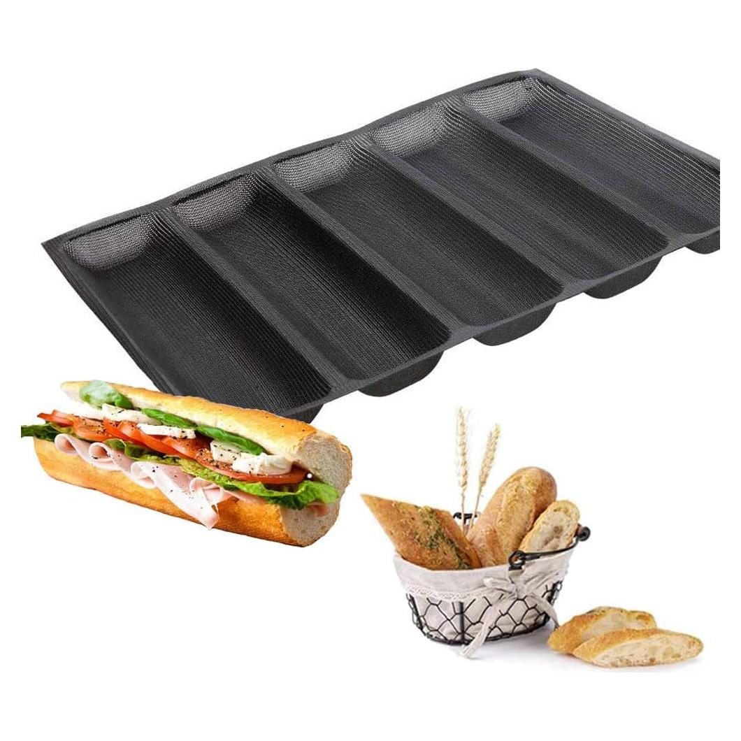 Molde de Pan de Silicona Baker Boutique 5 Panes Antiadherente