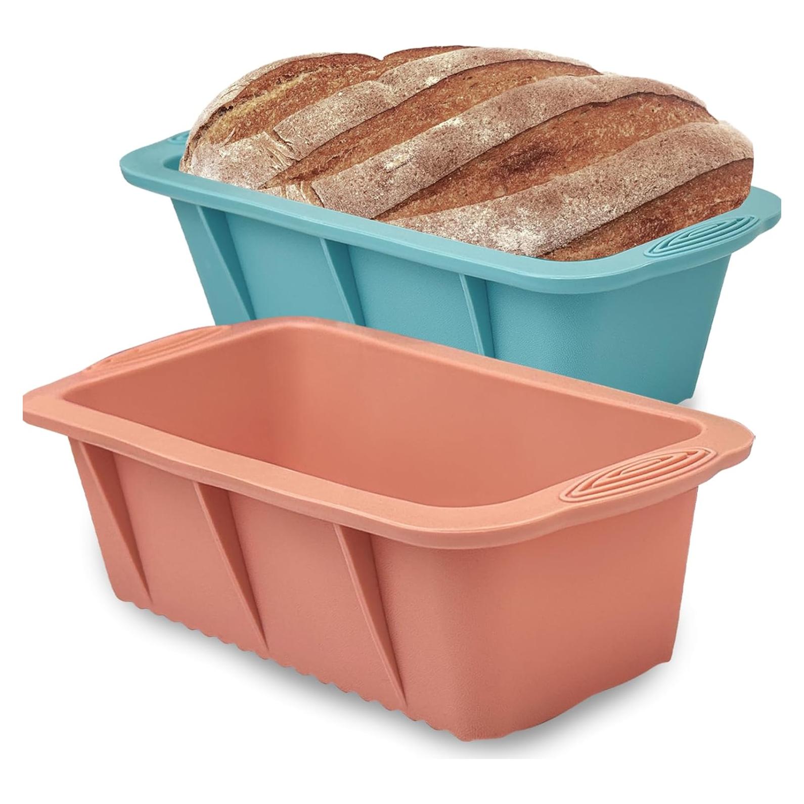 Molde para Pan de Silicona Koolstuffs 2 PCS Antiadherente