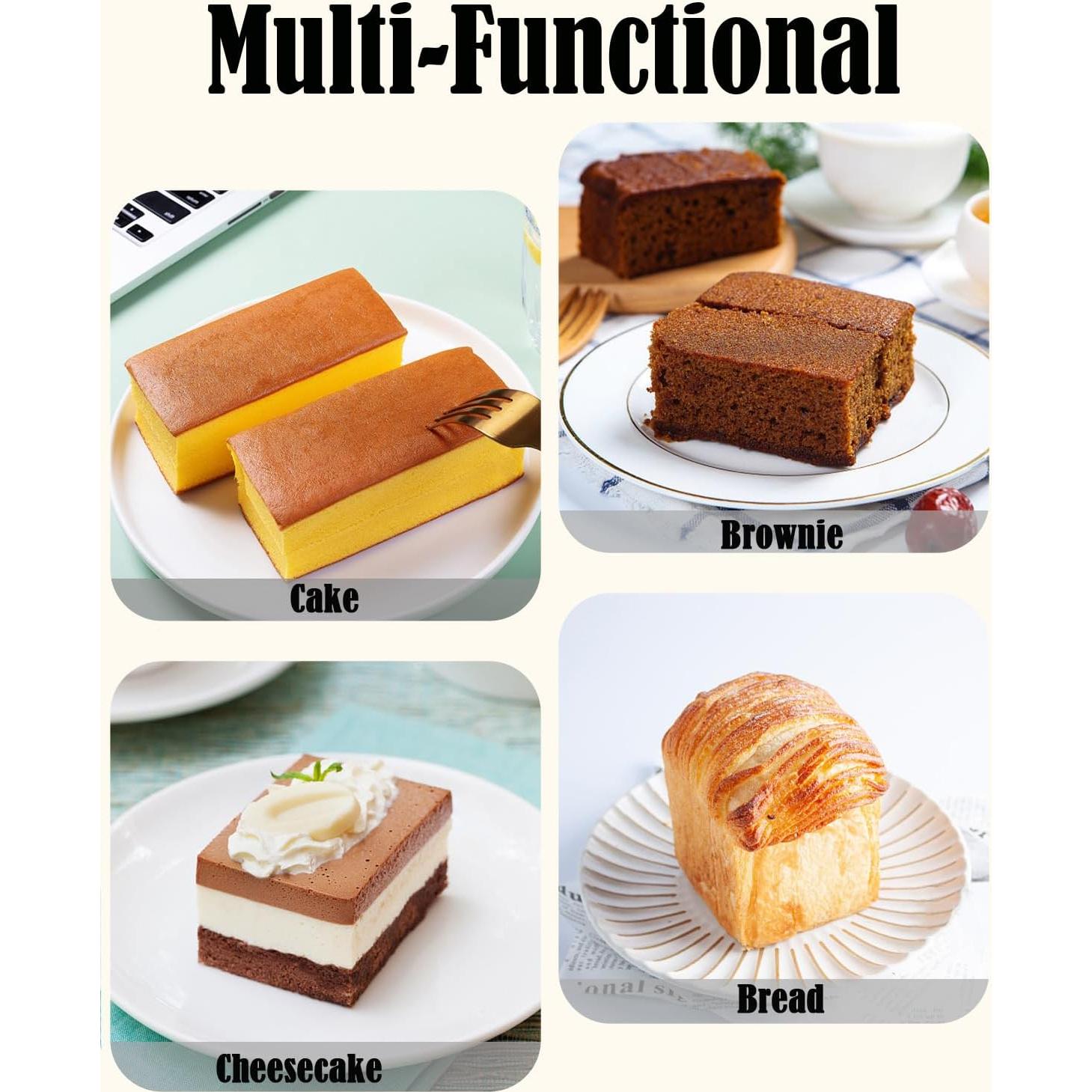 Mini Moldes de Pan de Silicona SmartKitch 4 Piezas Antiadherentes