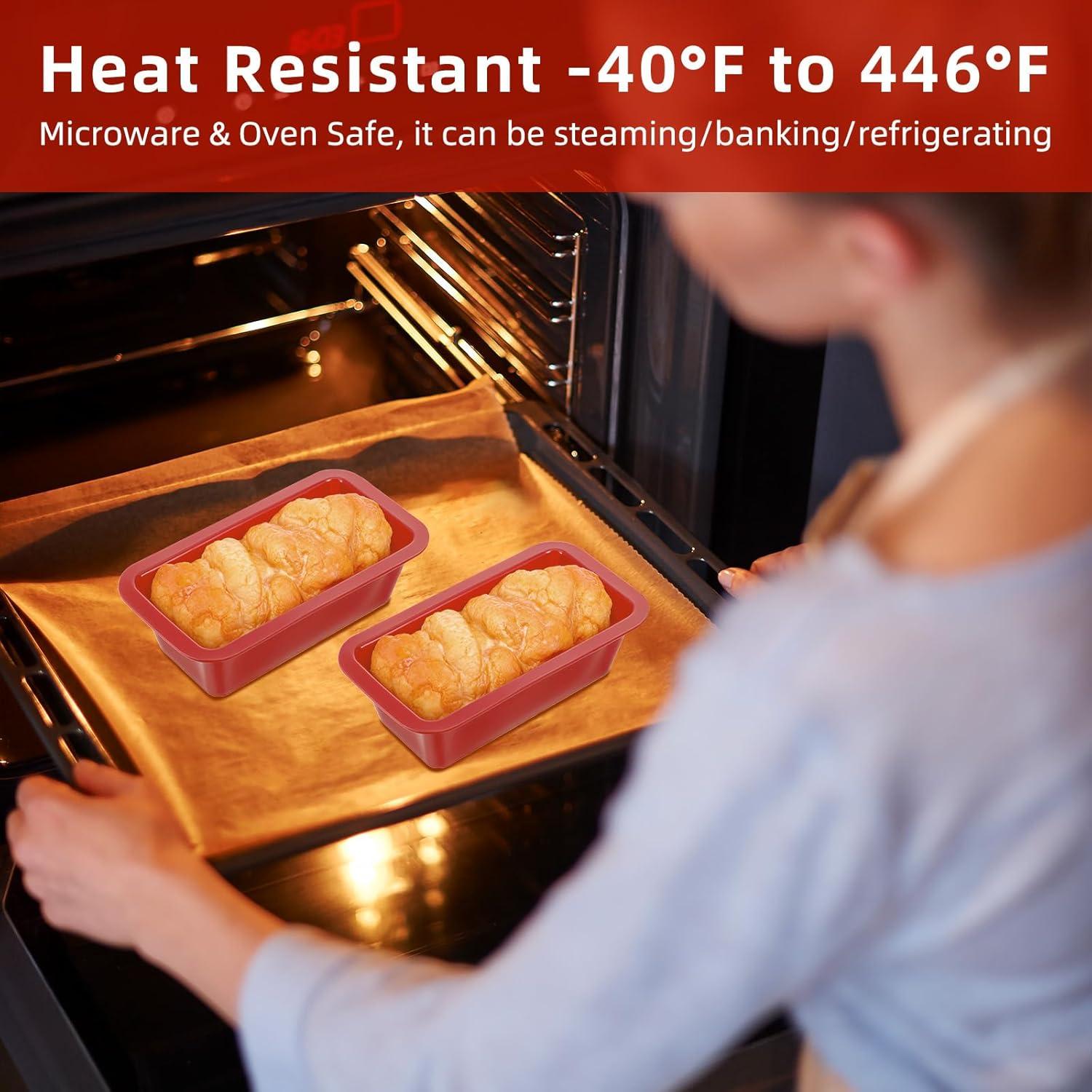 Molde de Silicona Antiadherente Tobeelec 10 Pcs 15.5x8.5cm