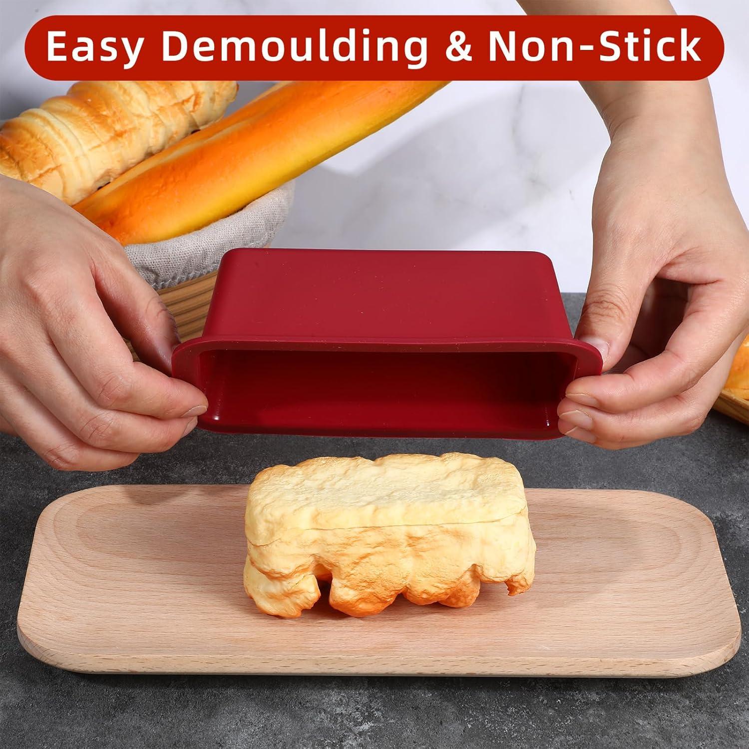 Molde de Silicona Antiadherente Tobeelec 10 Pcs 15.5x8.5cm