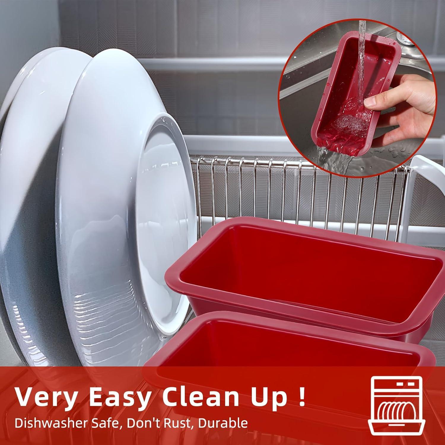 Molde de Silicona Antiadherente Tobeelec 10 Pcs 15.5x8.5cm