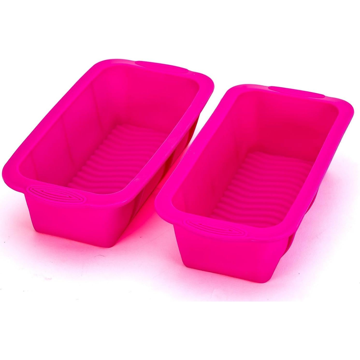 Molde de Silicona para Pan Tosnail 4 Piezas 21x10 cm Rosa