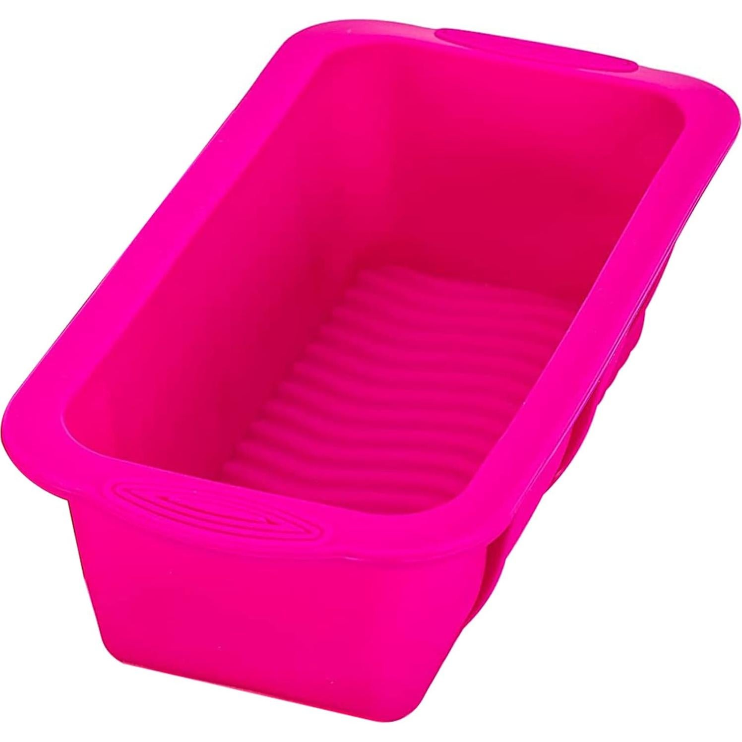 Molde de Silicona para Pan Tosnail 4 Piezas 21x10 cm Rosa
