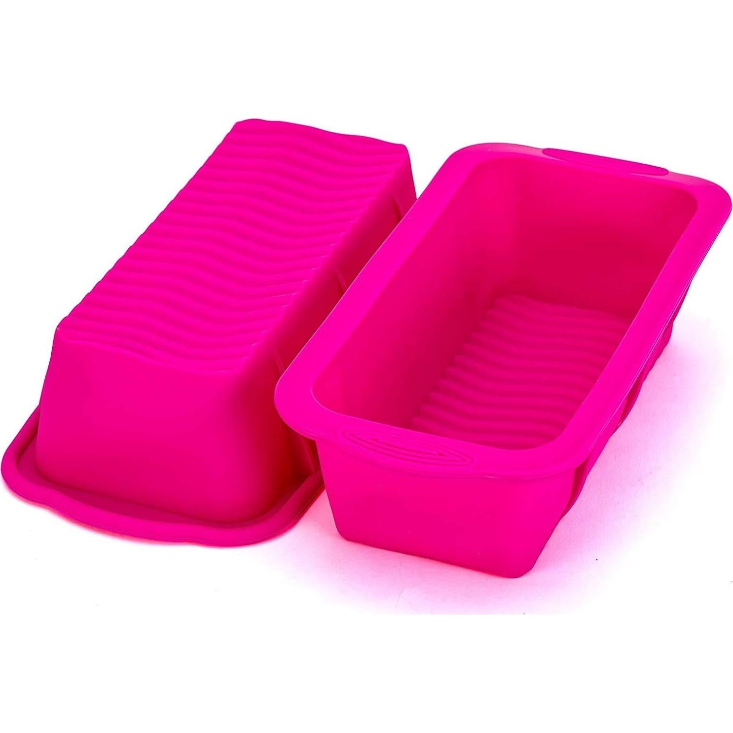 Molde de Silicona para Pan Tosnail 4 Piezas 21x10 cm Rosa