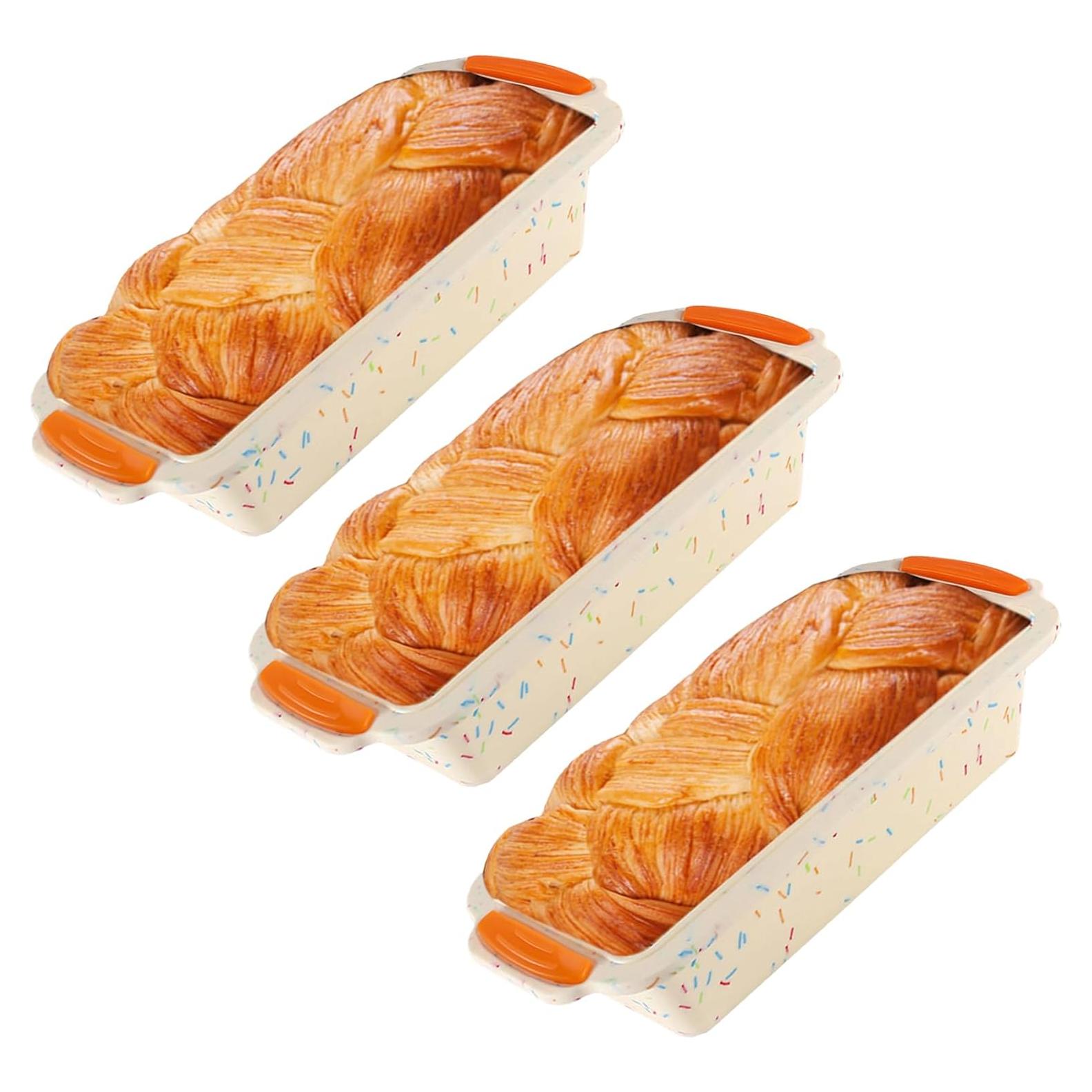 Molde para Pan de Silicona YUNYDSM 29x12.7x6.6 cm Antiadherente