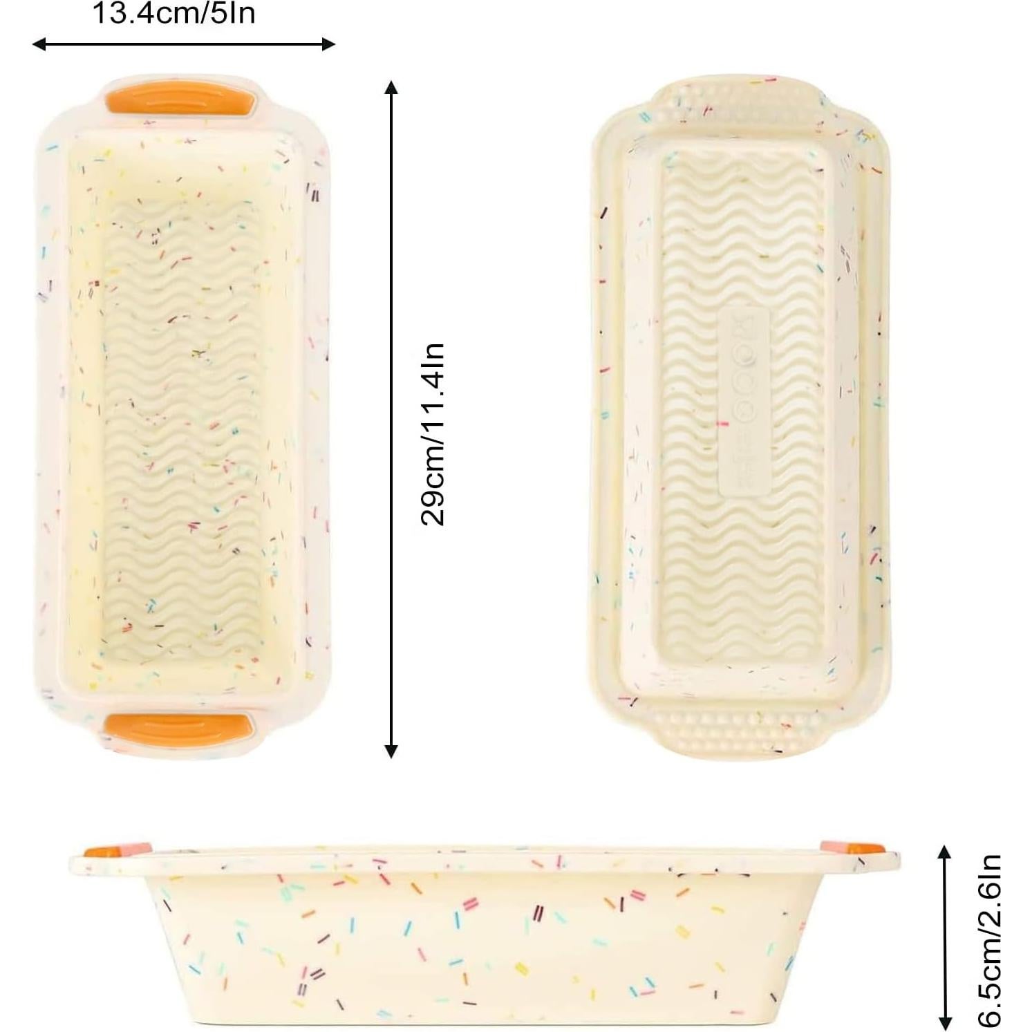 Molde para Pan de Silicona YUNYDSM 29x12.7x6.6 cm Antiadherente