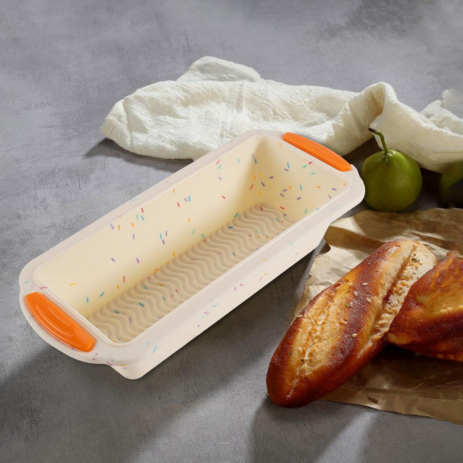 Molde para Pan de Silicona YUNYDSM 29x12.7x6.6 cm Antiadherente