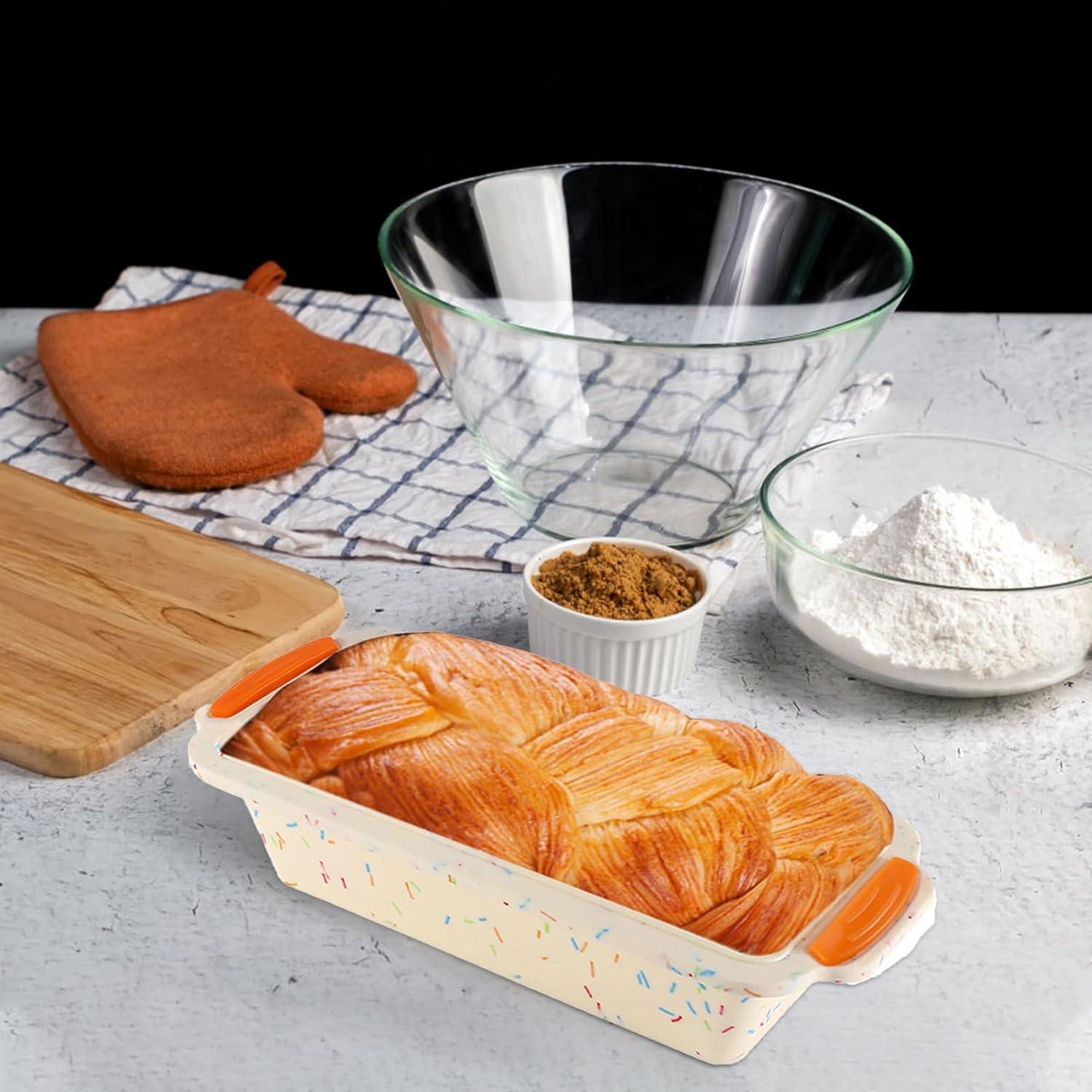 Molde para Pan de Silicona YUNYDSM 29x12.7x6.6 cm Antiadherente