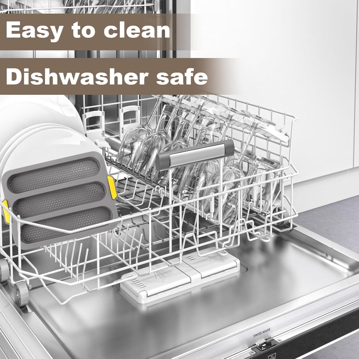 Molde de Silicona para Baguette EATHEATY 2 Pcs Antiadherente