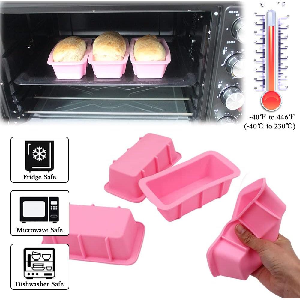 Juego de 4 Moldes de Silicona Mini BAKER DEPOT Antiadherentes