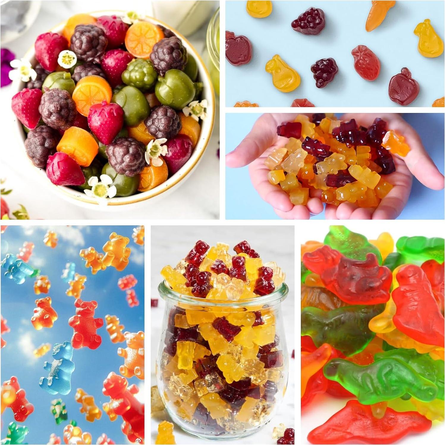 Moldes de Silicona Ahorasky Mini Oso y Dinosaurio 3Pcs