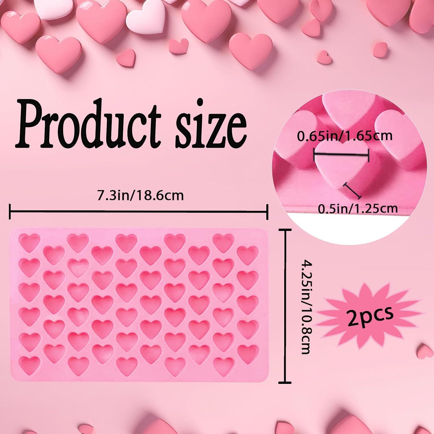 Moldes de Silicona en Forma de Corazón YCDMLJC - 2 Pcs