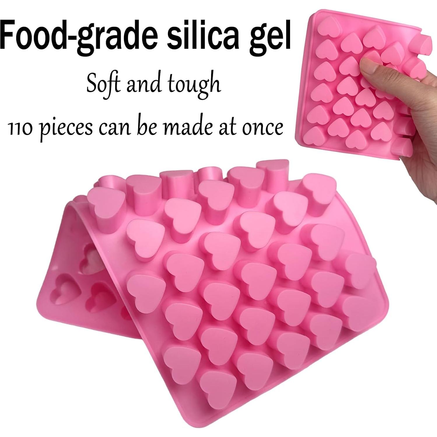 Moldes de Silicona en Forma de Corazón YCDMLJC - 2 Pcs