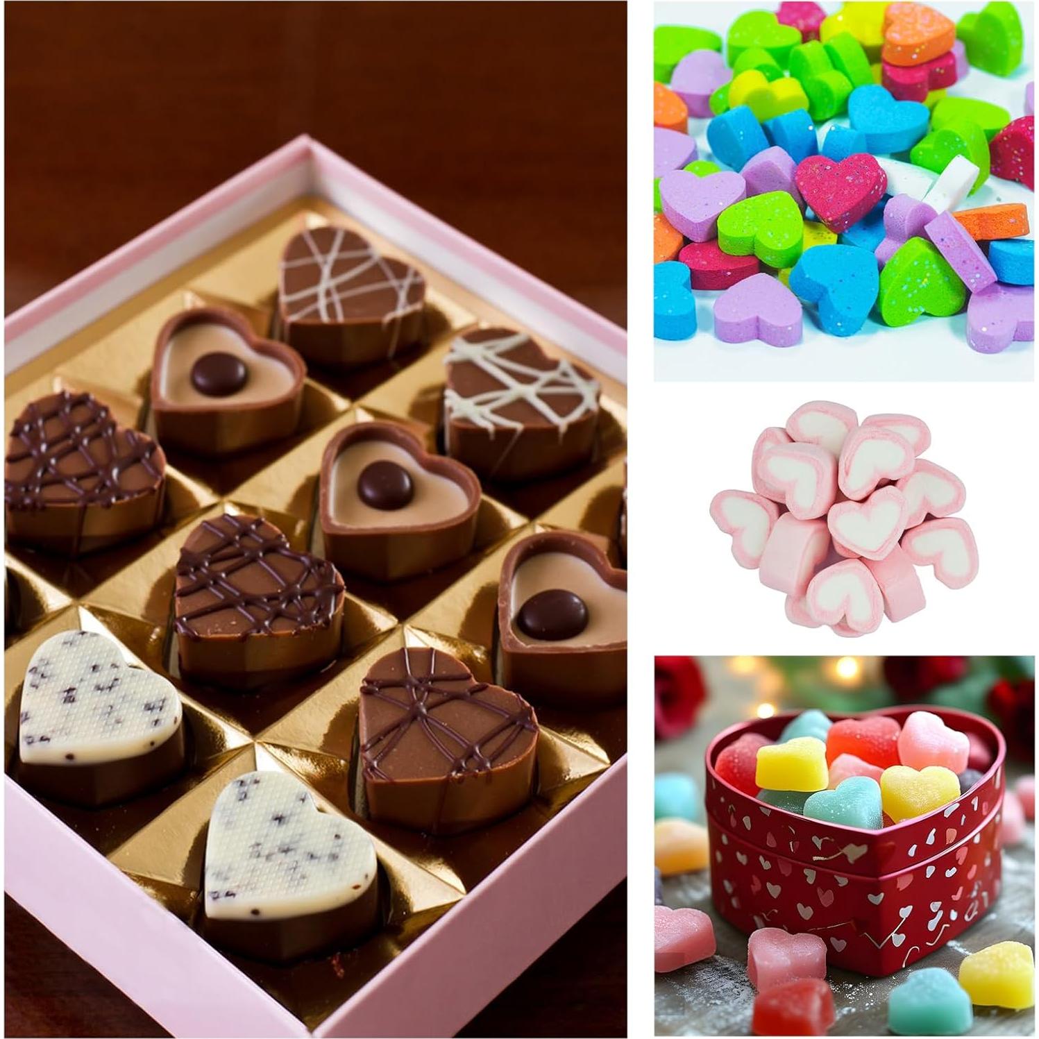 Moldes de Silicona en Forma de Corazón YCDMLJC - 2 Pcs