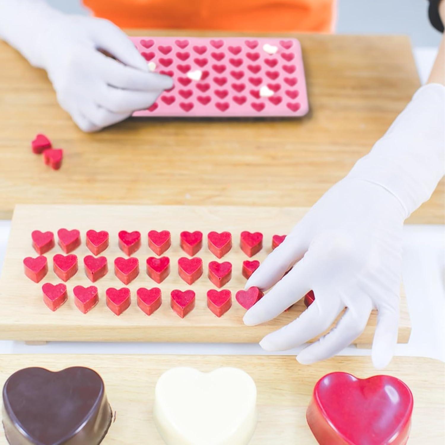 Moldes de Silicona en Forma de Corazón YCDMLJC - 2 Pcs