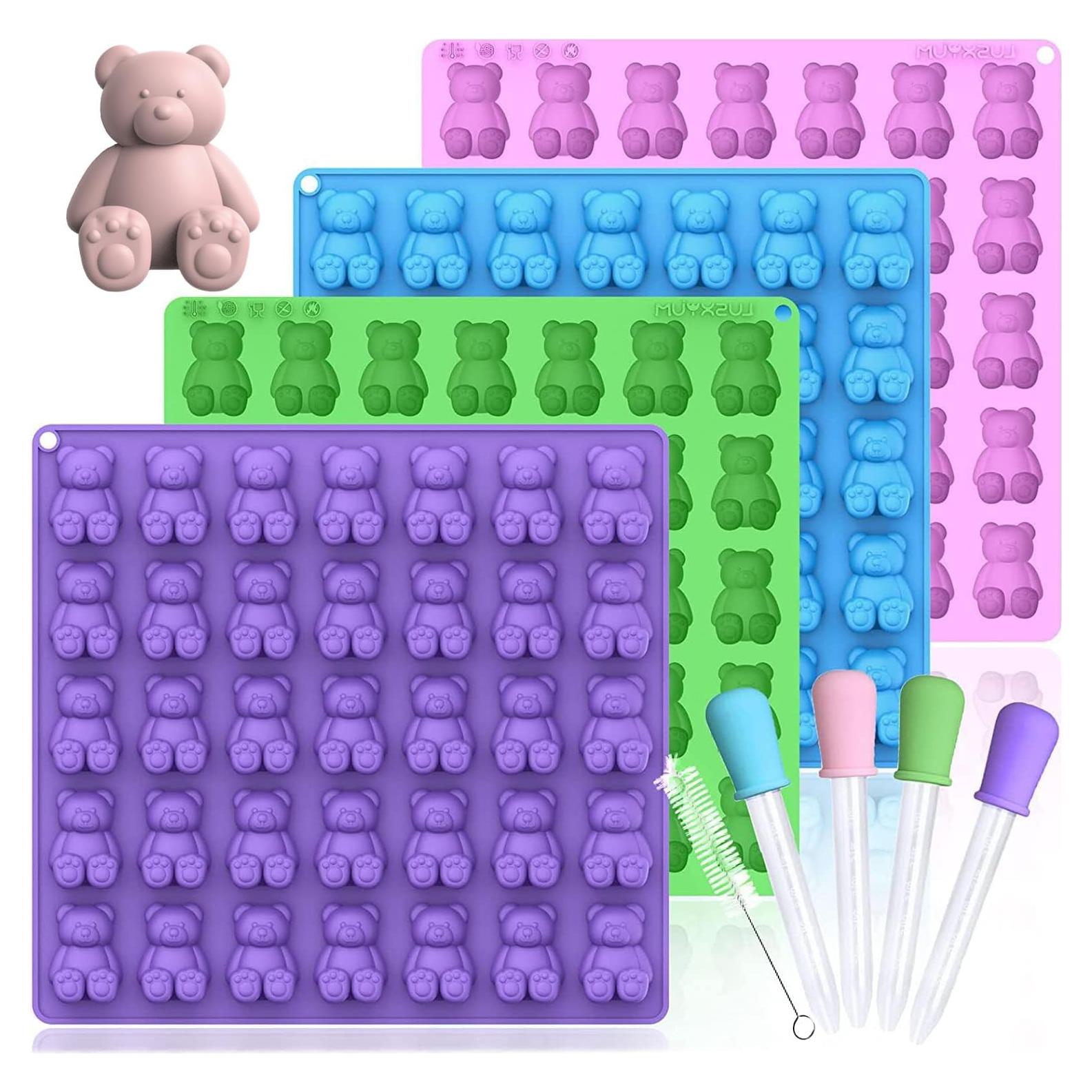 Moldes de Silicona para Ositos de Goma LUSHYUM 140 Cavidades