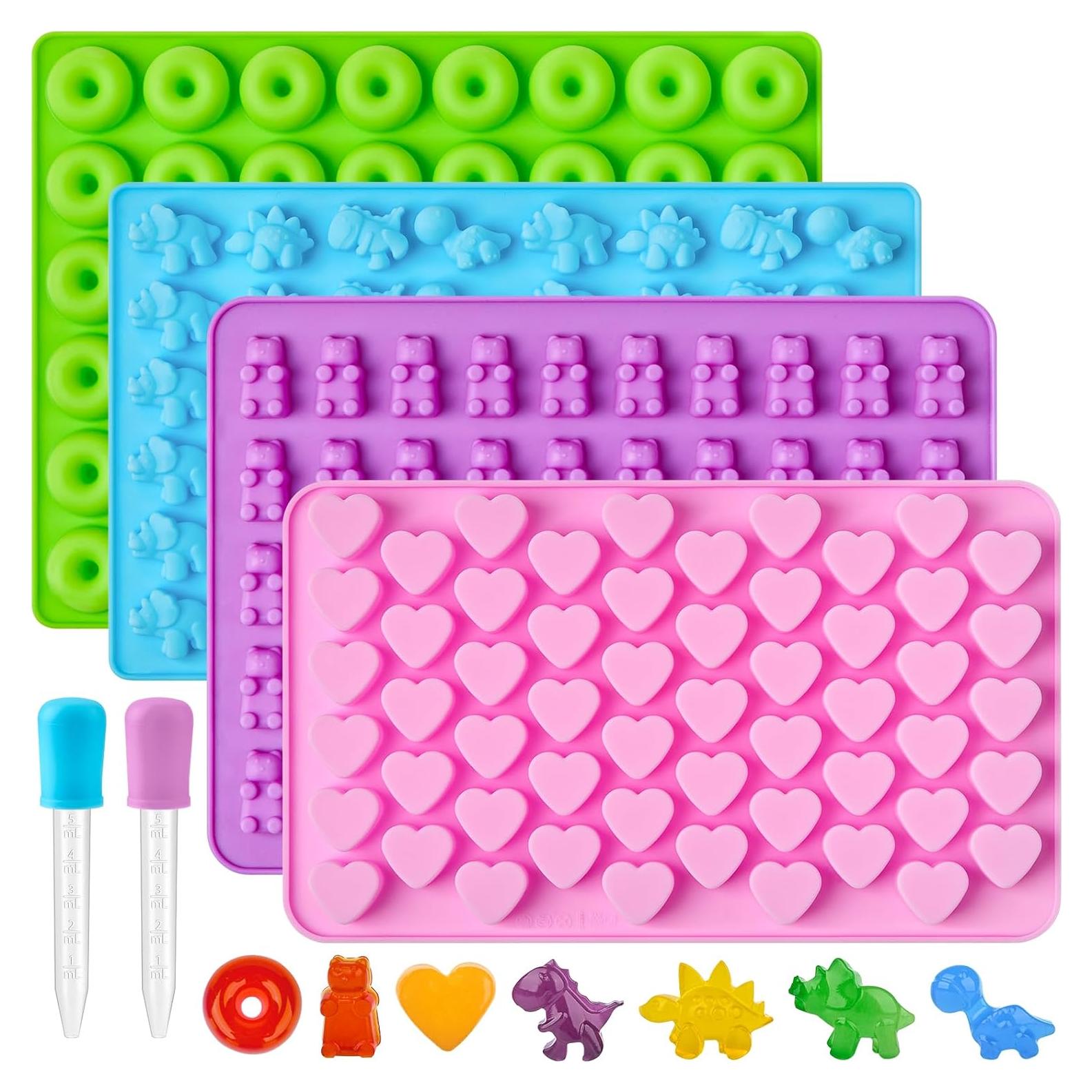 Moldes de Silicona para Caramelos Puyeipt - 4 Piezas Mini