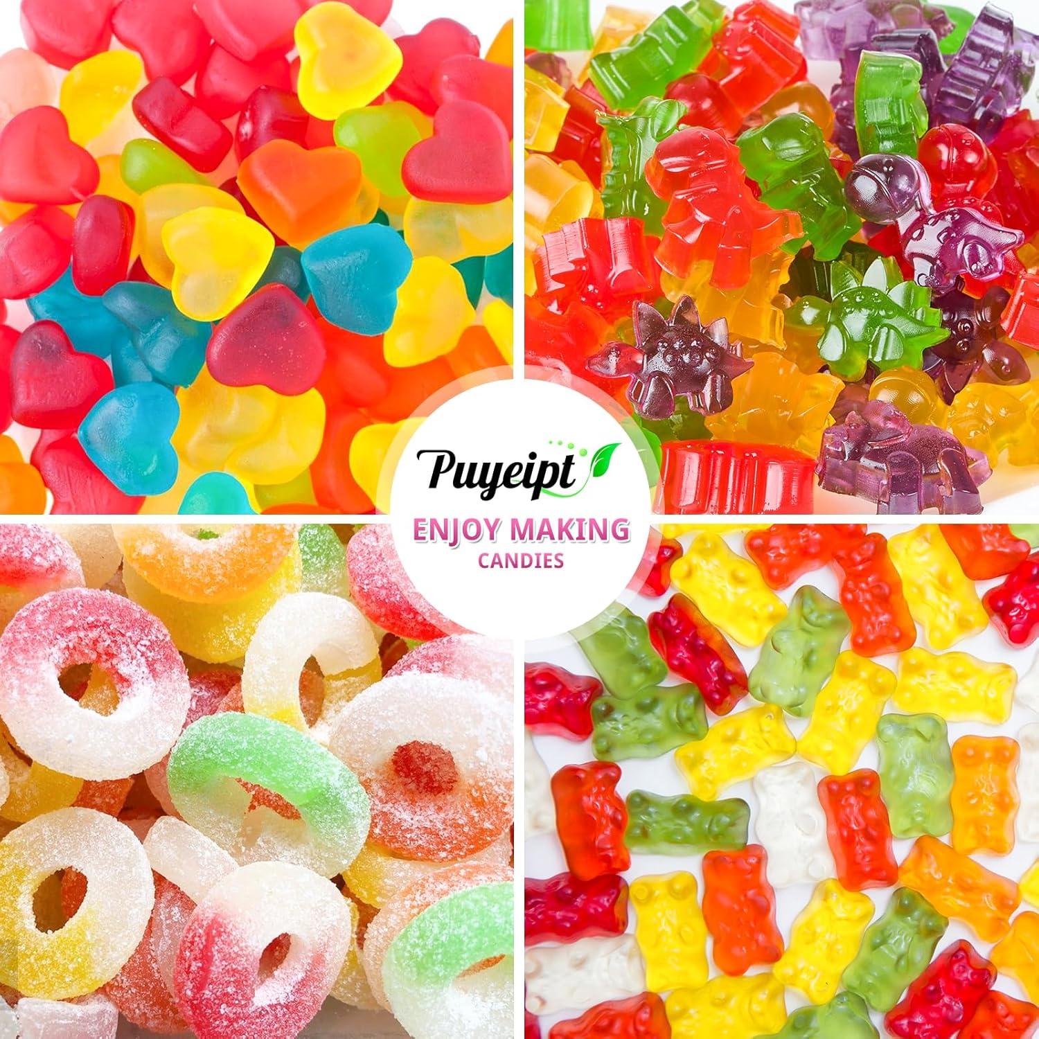 Moldes de Silicona para Caramelos Puyeipt - 4 Piezas Mini