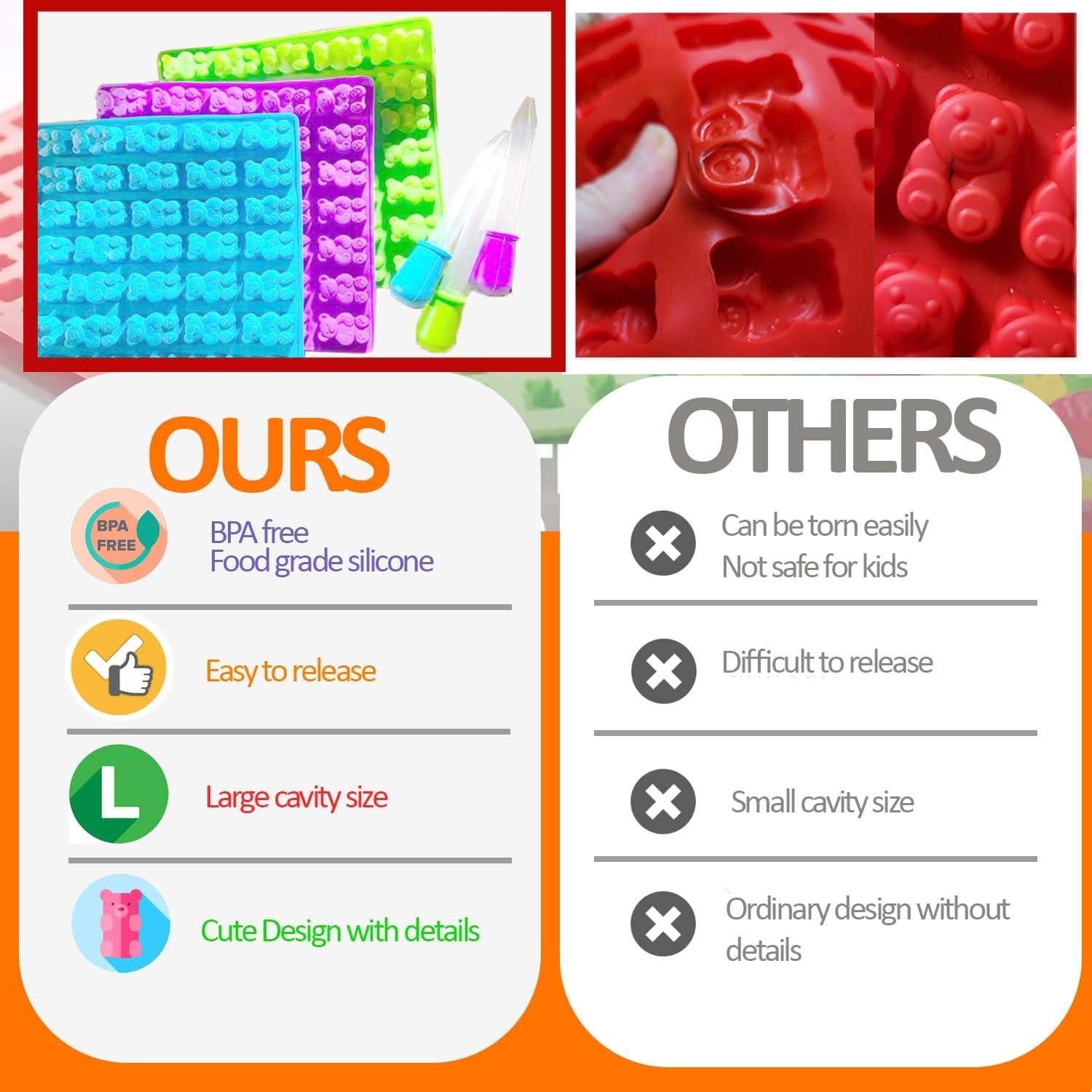 Molde de Silicona para Ositos de Goma CLASSIC STUDIO - 3 Piezas