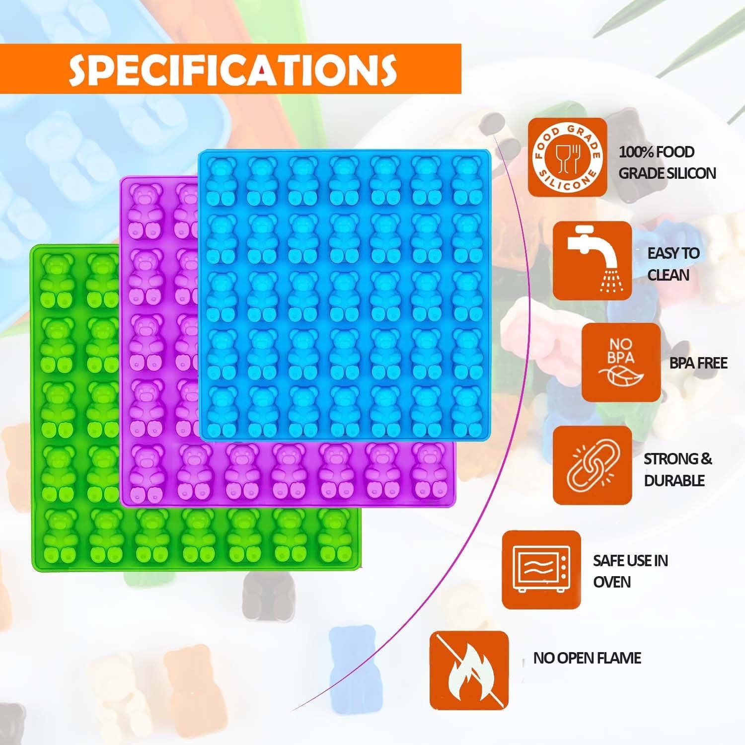 Molde de Silicona para Ositos de Goma CLASSIC STUDIO - 3 Piezas