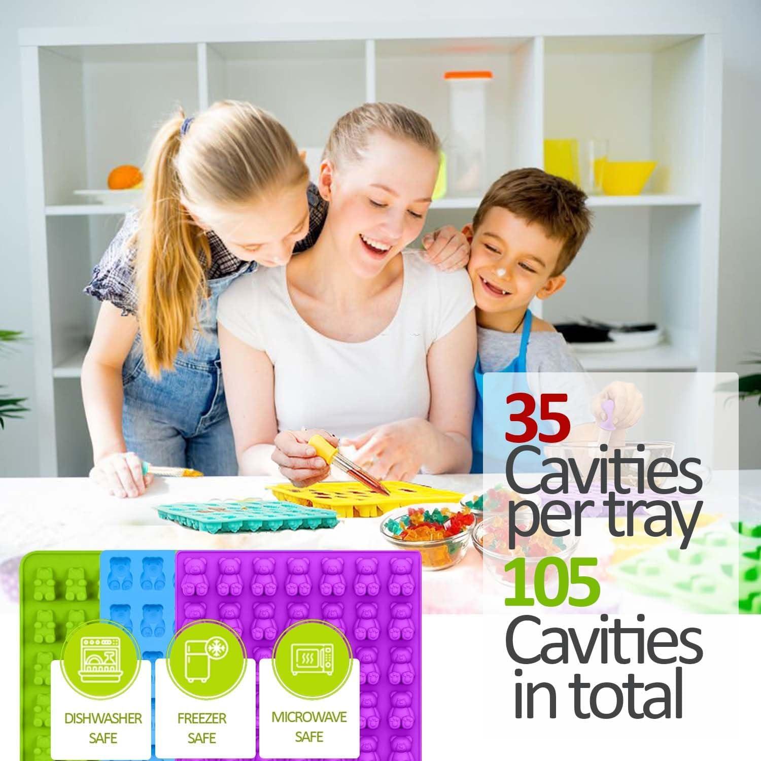 Molde de Silicona para Ositos de Goma CLASSIC STUDIO - 3 Piezas