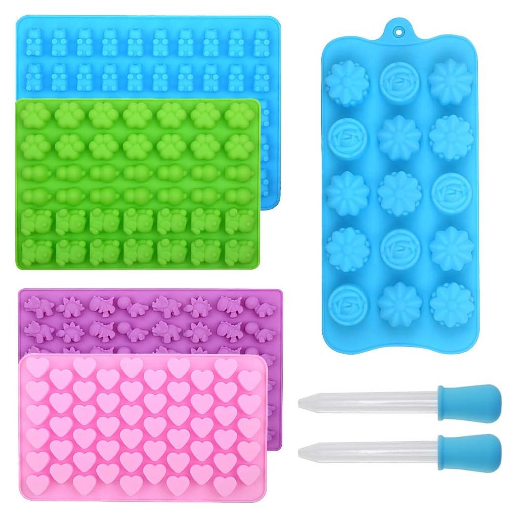 Moldes de Silicona Alimat PluS para Gomas - 5 Formas