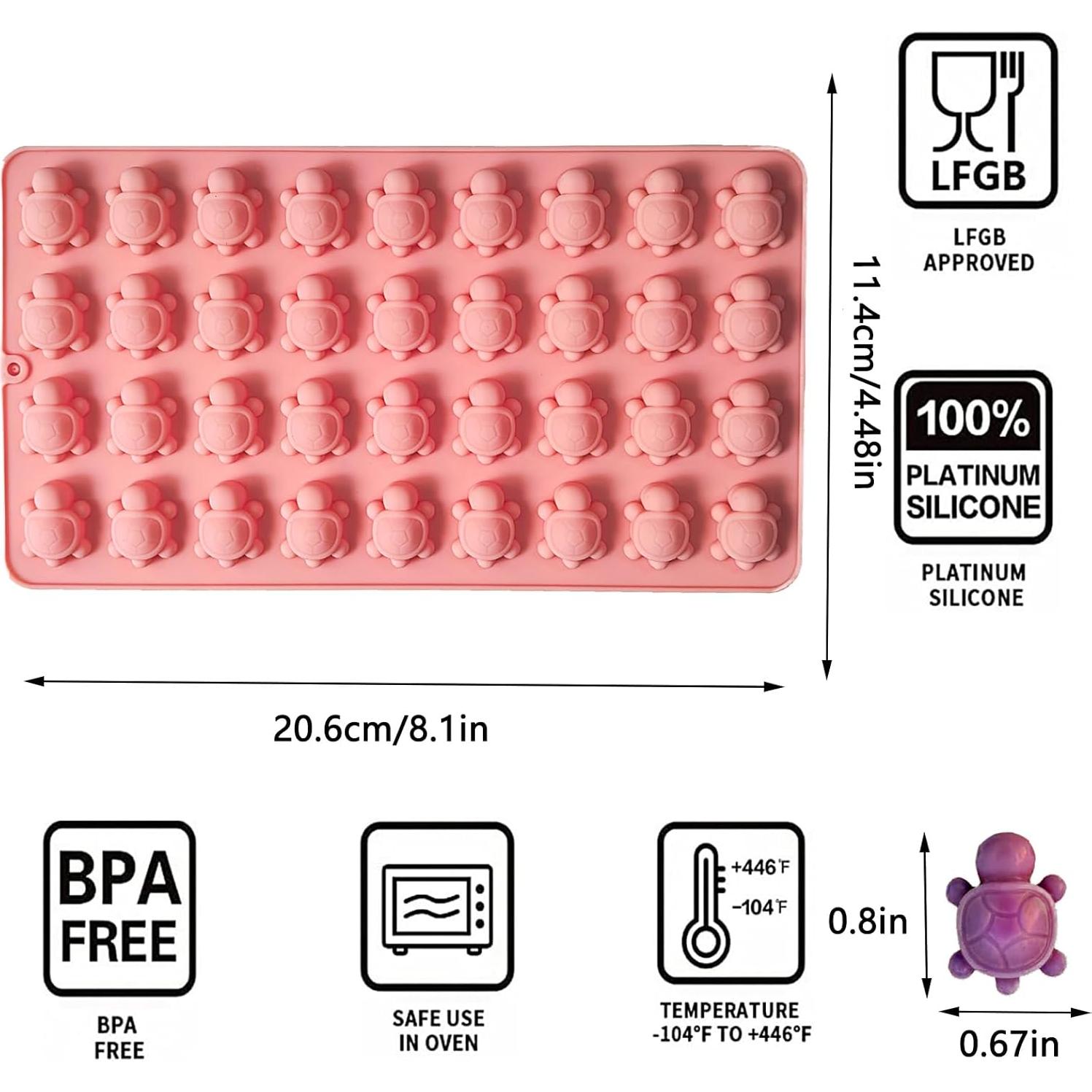 Moldes de Silicona Tortuga Mini Ahorasky - 72 Cavidades