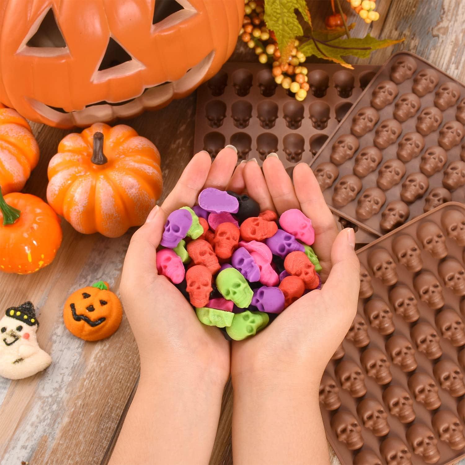 Moldes de Silicona de Calavera Gummy WhistenFla - 3 Piezas