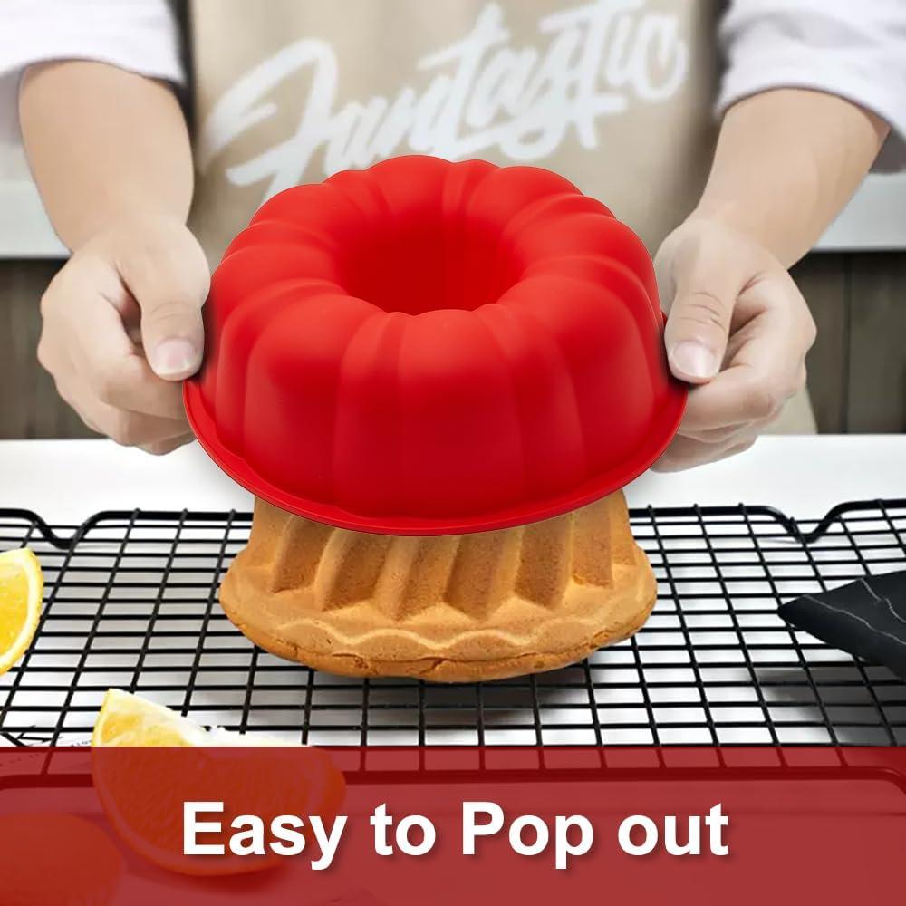 Molde de Silicona Redondo SOV 25.4 cm para Pasteles y Gelatina