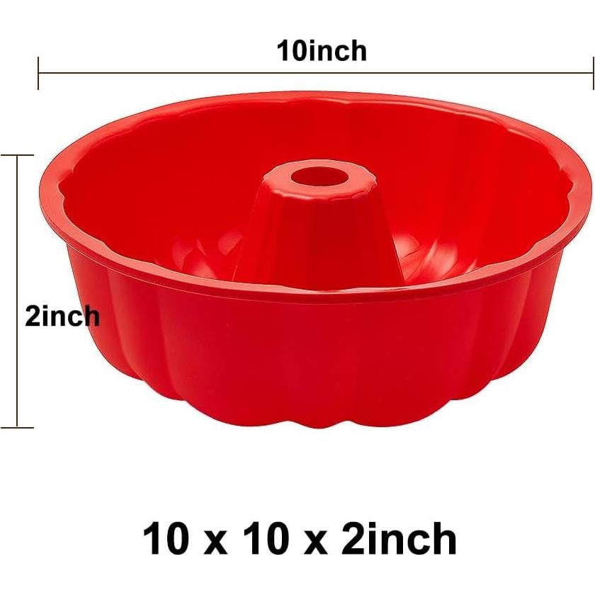 Molde de Silicona Redondo SOV 25.4 cm para Pasteles y Gelatina