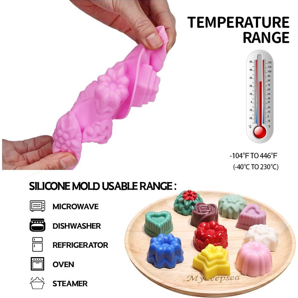 Molde de Silicona para Hornear BAKER DEPOT 3 Piezas 12 Agujeros