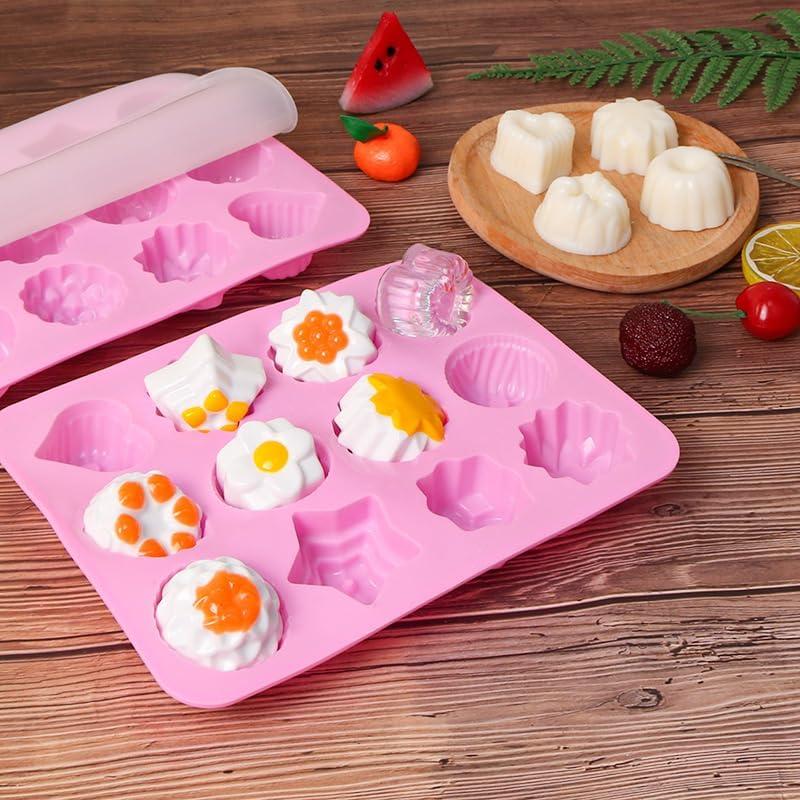 Molde de Silicona para Hornear BAKER DEPOT 3 Piezas 12 Agujeros