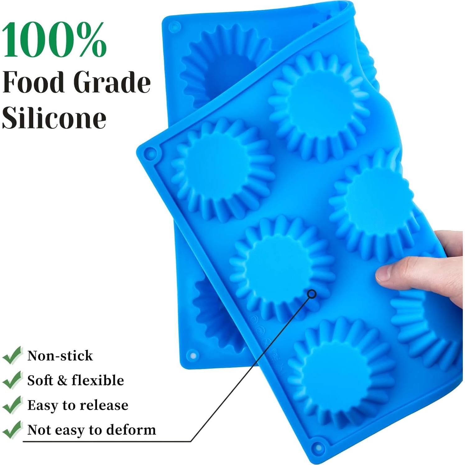 Moldes de Silicona CLUEWR para Taza de Mantequilla de Maní - 3 Pcs